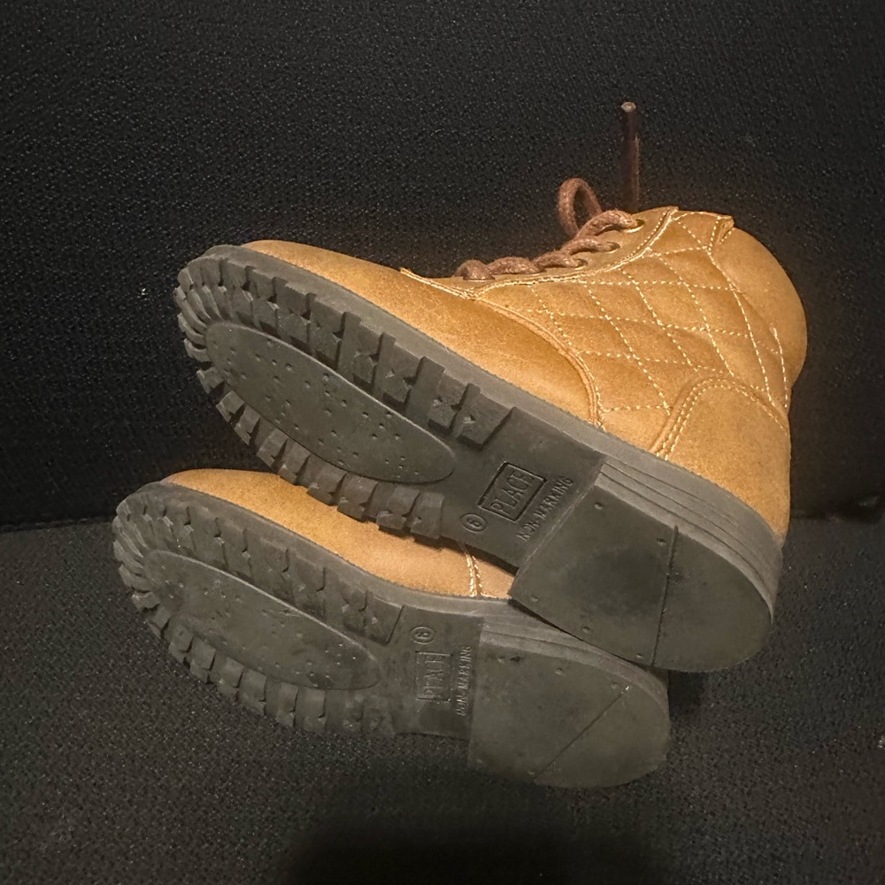 The Children's Place Tan Quilted Kids Boots - Picture 5 of 6